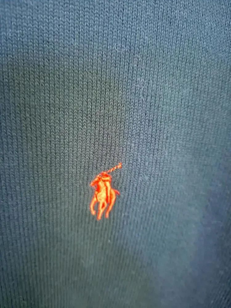 Polo Ralph Lauren 1/4 Zip Green with Red Logo Sweater Size‎ XL
